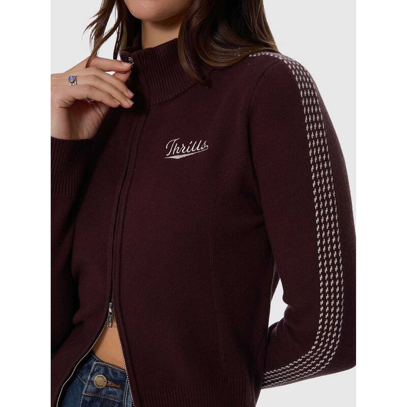 Thrills Final Call Zip Knit Sweater image number 2